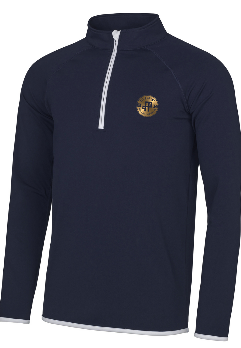 FITPROWEAR SWEATSHIRT HALF ZIP GOLD